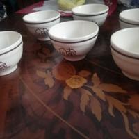 6 coccini ceramica vintage mulino bianco