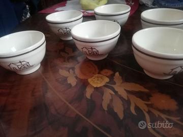 6 coccini ceramica vintage mulino bianco