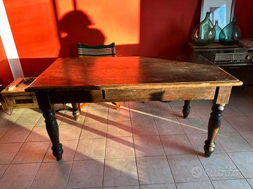 Tavolo campagnolo antico fine 800