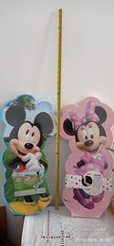 Set 2 Valigie colori Minnie&Topolino,alta 60cm