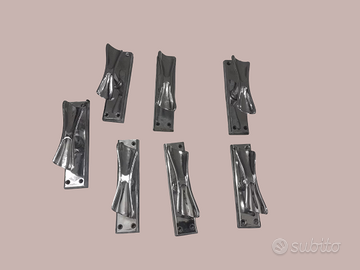 Maniglie vintage in metallo cromato