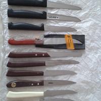 14 Coltelli da cucina vari anni 50/60 acciaio inox