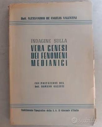 "INDAGINE VERA GENESI FENOMENI MEDIANICI"ANNO 1948