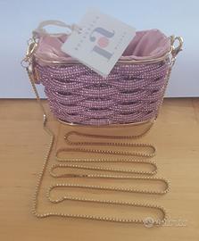 Mini bag rosa Rosantica Milano con strass – NUOVA!