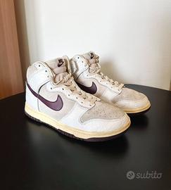 Nike Dunk High Light Orewood Marrone Borgogna