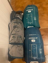 Tenda e sacco per dormire