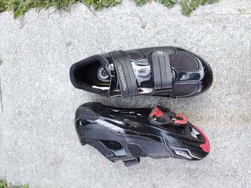 Scarpe per bici da corsa N°42 Shimano nere