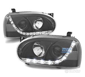FARI VOLKSWAGEN VW GOLF 3 LUCE DIURNA LED FONDO NE