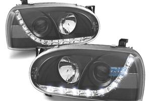 FARI VOLKSWAGEN VW GOLF 3 LUCE DIURNA LED FONDO NE