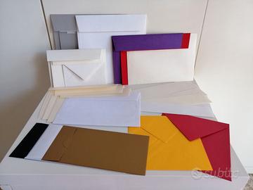 Set 21 buste da lettere – colori e carte pregiate