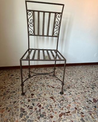 Sedie ferro artigianali
