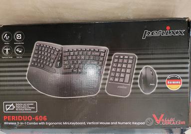 perrixx Periduo 606 tastiera ergonomica e mouse