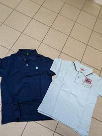 n. 2 polo Napapijri e Benetton 10 anni