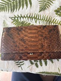 Portafoglio vintage in vero pitone Ape Regina