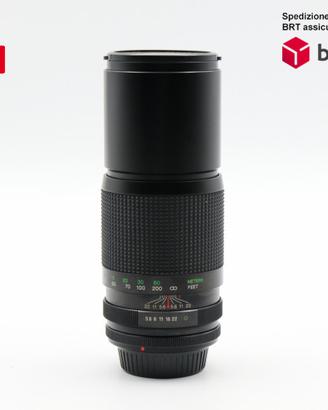 Vivitar 300 f 5.6 attacco Canon FD