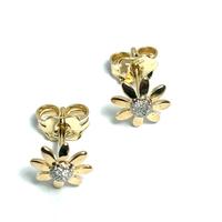 Orecchini oro bianco/giallo 18 kt