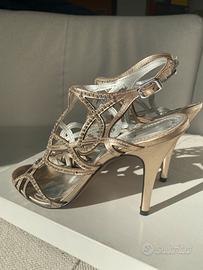 Sandalo gioiello in pelle