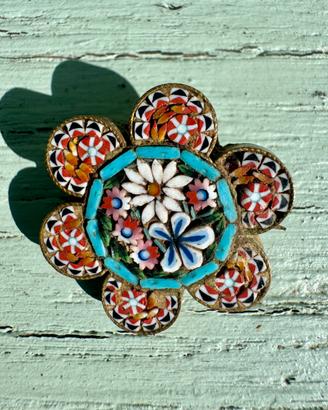 Spilla Micromosaico Romano Grand Tour XIX secolo