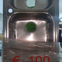 Lavello in acciaio inox, nuovissimo, mai usato