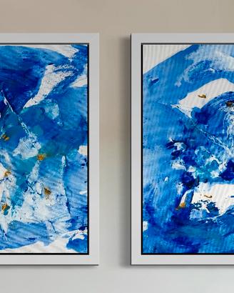 Quadro astratto 130x50 cm