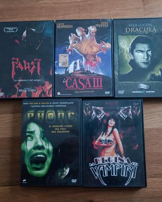 Lotto di 5 film horror in Dvd