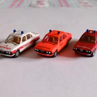 Bmw Serie5 1:87 SET (3): 1 Notartz + 2 Feuerwehr