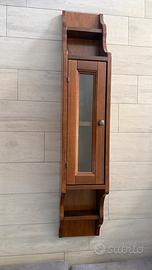 Vetrinetta pensile in legno massello