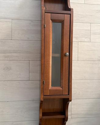 Vetrinetta pensile in legno massello