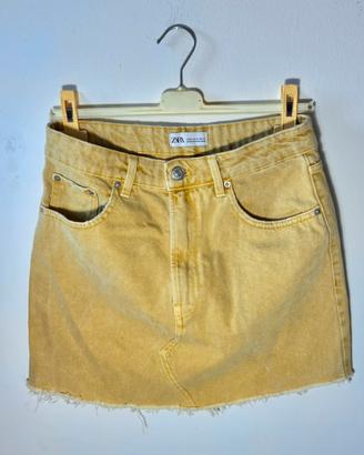 Gonna di Jeans gialla -Zara