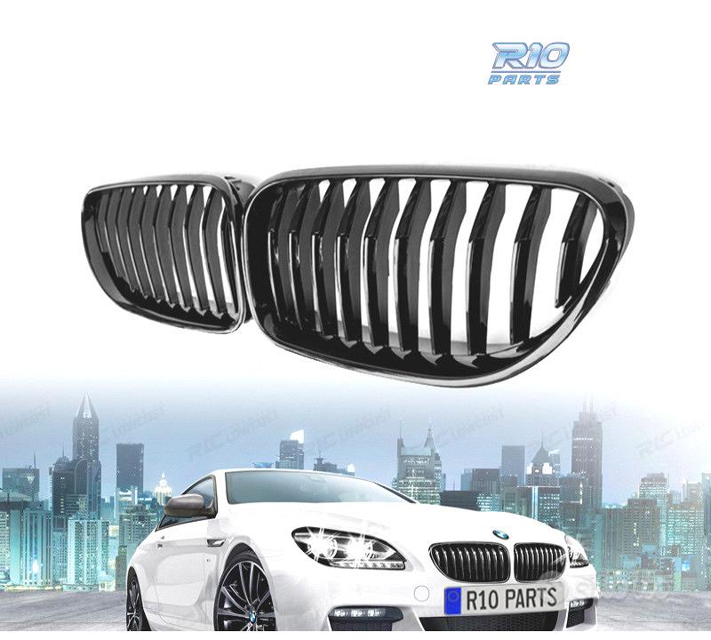 Griglia Cofano Anteriore Nero Lucido Per BMW Serie 6 F06 F12 F13 (2011-2018) – ABS Resistente, Sostituzione OEM, Installazione Facile