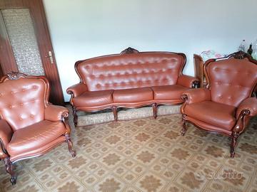 Divano e 2 poltrone stile Luigi XV