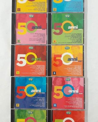 Raccolta 10 CD 50 Anni di canzoni italiane