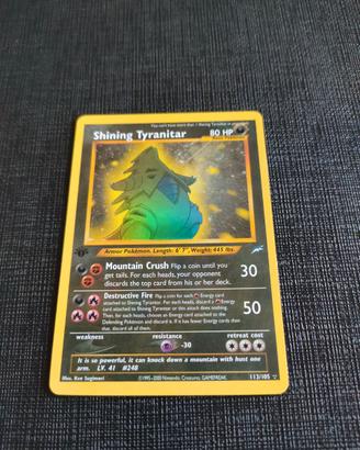 Shining tyranitar PRIMA EDIZIONE