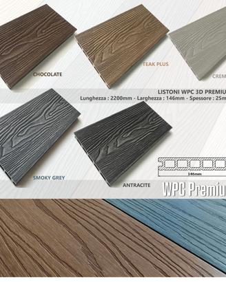 Listone doga WPC Premium pavimento effetto legno