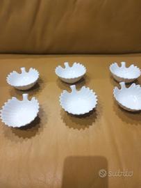 set 6 cuotoline finger food porcellana bianca 