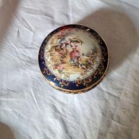 Scatola porcellana Limoges France dipinta a mano