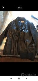 Giacca uomo di pelle nera 