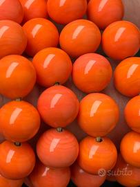 Collana in corallo salmone vintage