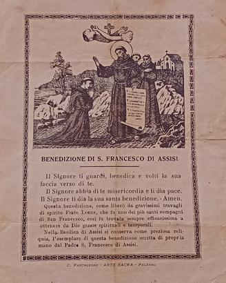 benedizione di san francesco 