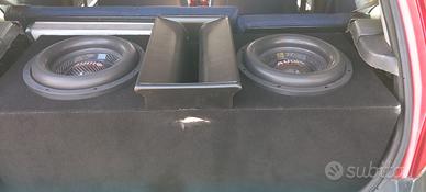 Coppia subwoofer ASX12 con box 