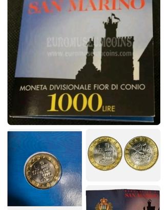 S.Marino 1000 lire 1997. in folder originale, Bi
