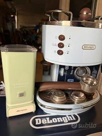 Macchina caffè De Longhi Icona Vintage+montalatte