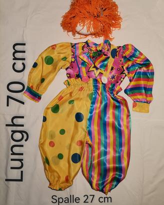 costume pagliaccio 18 24 mesi