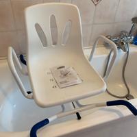 Sedia girevole a 360 per bagno ad anziani