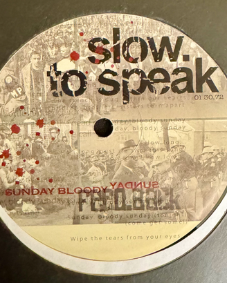 Disco/Vinile U2-Sunday Bloody Sunday (SlowToSpeak)
