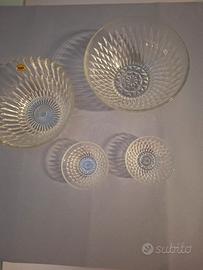 Set 4 ciotole vetro 