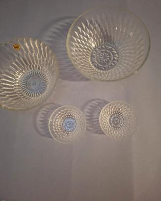 Set 4 ciotole vetro 