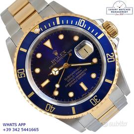 Rolex Submariner Date 16613 blue tritium dial 1991