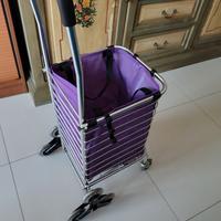 Carrello della spesa con 8 ruote saliscendi scale