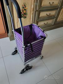 Carrello della spesa con 8 ruote saliscendi scale